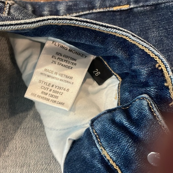 Flying Monkey Split Leg Flare Jeans NWT - Picture 4 of 5